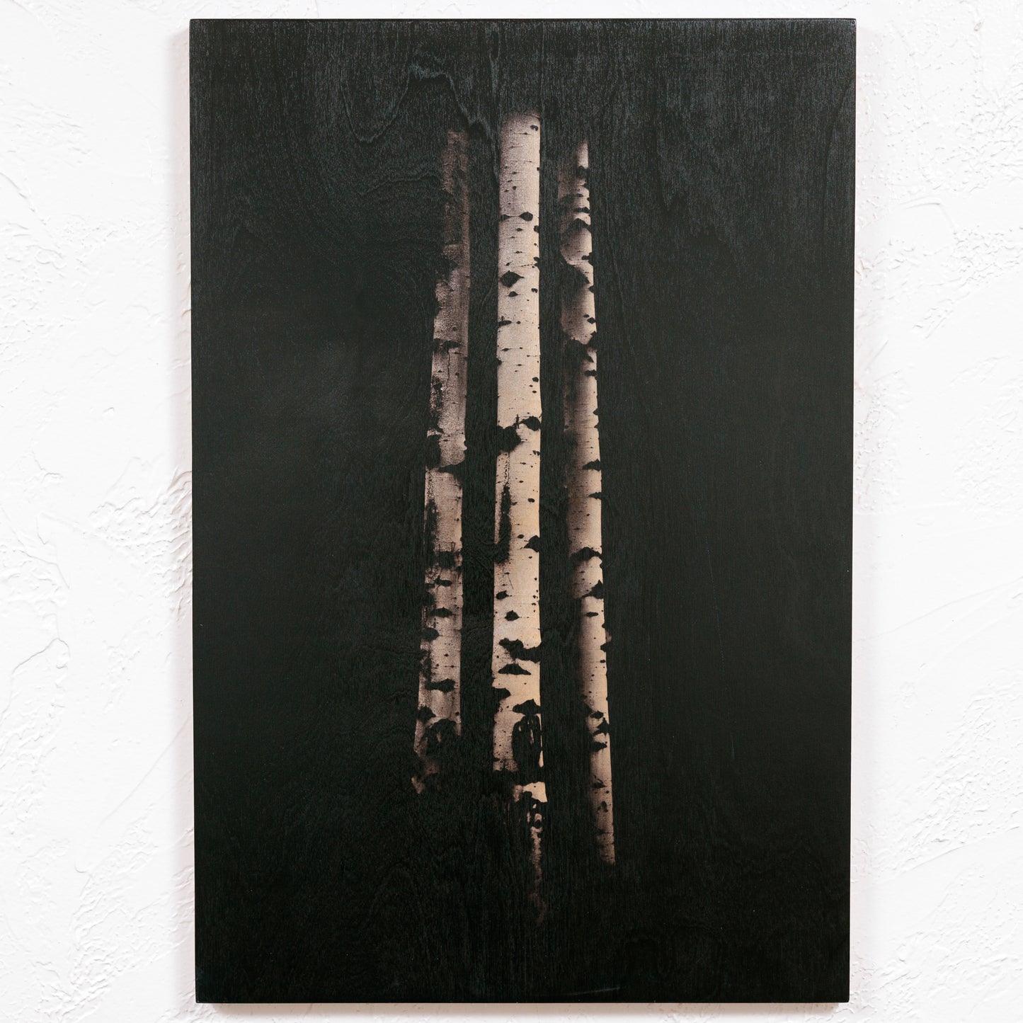 Ansel Aspens No. 1, 3, 4 Triptych (Sliver)- Wood Print